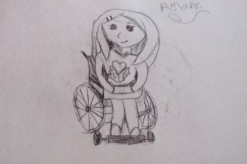 Amane Bakura.My Au where she survived the accident but ended up in a wheelchair