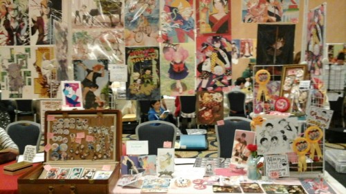 Come visit Billies and me at Yaoi con at table 47! C: having a blast meeting new people and eating h