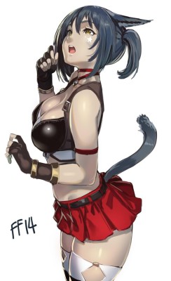 getyournekoshere:  Some FFXIV  Miqo’te