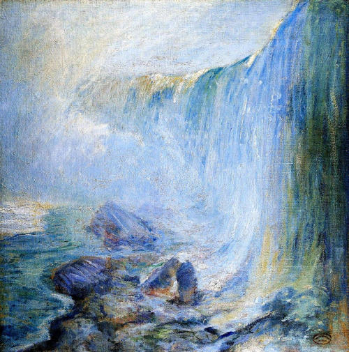 john-henry-twachtman: Niagara Falls, 1894, John Henry TwachtmanMedium: oil,canvas