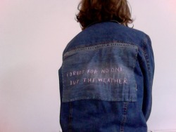 dagvlinder:   i embroided my jacket (it says