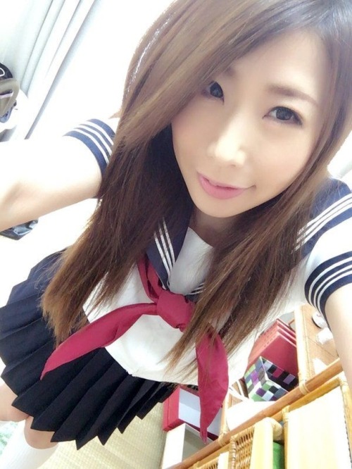 Ayumi Shinoda, schoolgirl outfit. There are simply no words that describe what I would do to her! Th