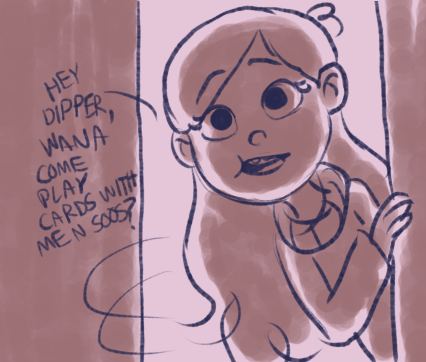 B) You Got Any Headcanons On Dipper's First Curse And What Mabel's Reaction To It Was?