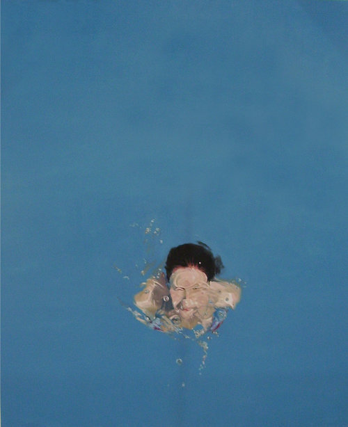 Transparent    -   Nicole Tijoux Vargas , 2007Chilean,b.1981  -Oil on canvas,170 x 140 cm.