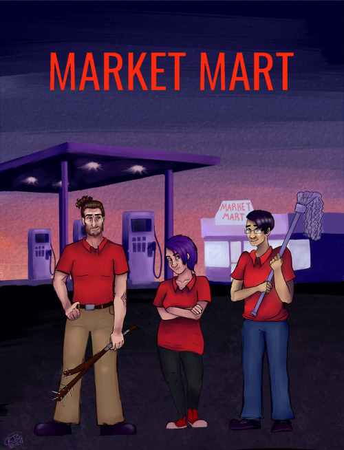 hello! my friend is making a podcast called market mart! its about a gas station in the middle of no