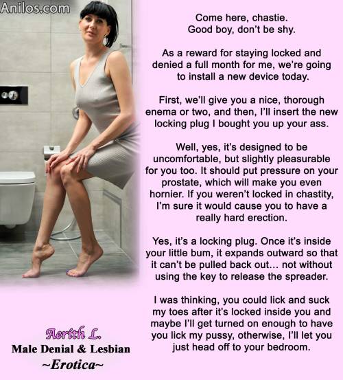 To support my captions, please feel free to check out my full length chastity and denial novels.http