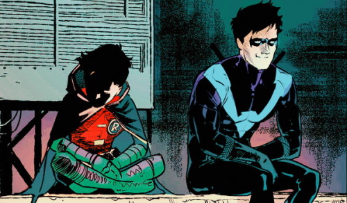 nytewing:Dick Grayson and Damian Wayne in Nightwing #20