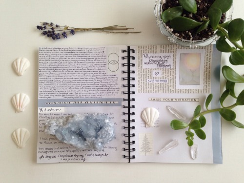 floralwaterwitch: I’m pretty proud of how my witchy journal is turning out so far