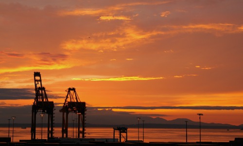 Port of Seattle @ Sunset