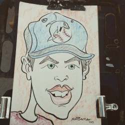 Doing caricatures at Dairy Delight! This