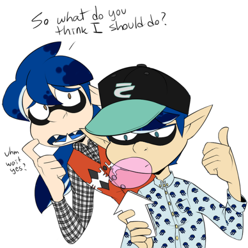 squidbaggin: I’m excited for the splatoon 2 global testfire so have some squid kids Also hi guys I’m