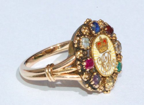 tiny-librarian: An English ring, c.1820, in support of Caroline of Brunswick, the spurned wife of Ge