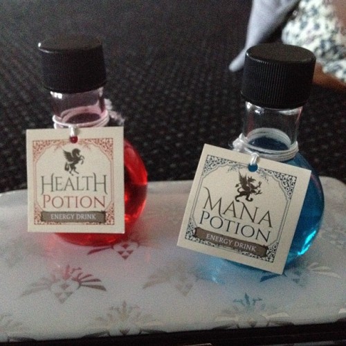 Now I’m set! Time for adventures :D #supernova #supernova2014 #mana #health #potions #videogames