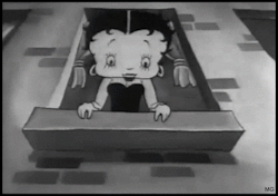 mothgirlwings:  Betty Boop loses her top while Bimbo loses his heart in “Any Rags” (1932) - Max Fleischer A Pre-code cartoon - after the Hays Code went into effect in 1934, Betty’s image changed and the Fleischer Brothers were forced to depict her