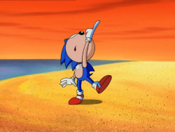furry-bi-nite:  cosmicgummies:  What post is Sonic pointing at?  Porn.