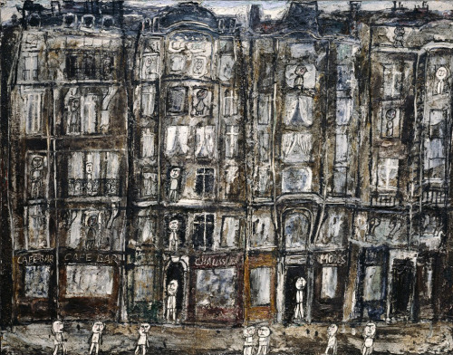 thusreluctant:  Apartment Houses, Paris by Jean Dubuffet 