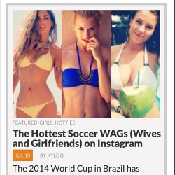 The World Cup may have already ended but our appreciation for the Hottest Wives and Girlfriends (WAGs) will continue. Head now to BonafidePanda.com to see the other kind of trophies soccer players have won.   #bonafidepanda #newpost #instagood #latestupda