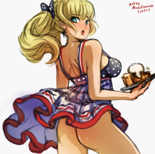 minacream:  Cutepet cutie Priscylla wishes you a Happy 4th of July <3 Commission meSupport me on 