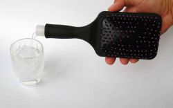   &ldquo;Bev-Brush&rdquo; 6 oz. Paddle Hairbrush Flask It is not only a fully functional paddle brush with a mirror on the back, but a great flask for women. Just fill it 6 oz. (185ml) of your favorite drink, toss it in your handbag, and you’re ready