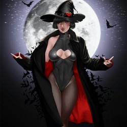 Botslimart:  Halloween #Art #Artwork #Girl #Cool #Cute #Sexy #Halloween #Dark #Winter