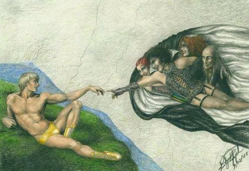 blondebrainpower:The Creation of Rocky by love-and-commissions 2008 on Deviant Art