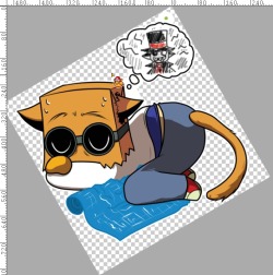 eikuuhyoart:  …I can explain part 3.Kitty Dr. Flug charm for the Villainyas series for AX this year!!!