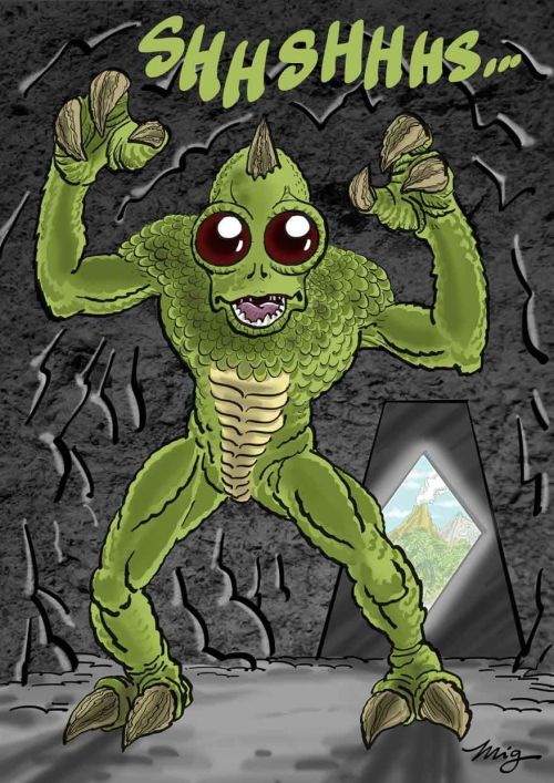 Sleestak by Mig MendesFind Mig’s great Land of the Lost Fan Art (as well as other cool drawings) her