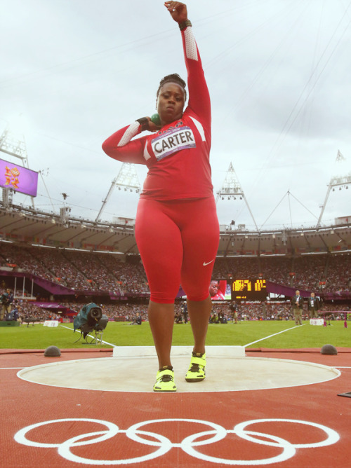 couldbekash:couldbekash:Michelle Carter became the first American to win Gold in Women’s Shot 