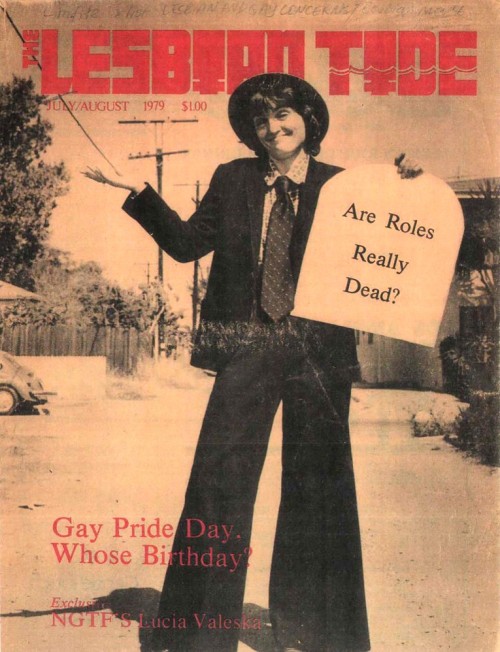 A selection of covers from The Lesbian Tide, 1971-1979. “This magazine is a feminist lesbian publica