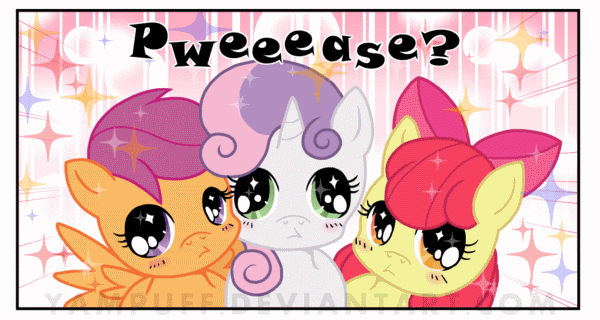 fisherpon:  Irressistable Cutie Mark Crusaders! Comic Commish by YamPuff  X3