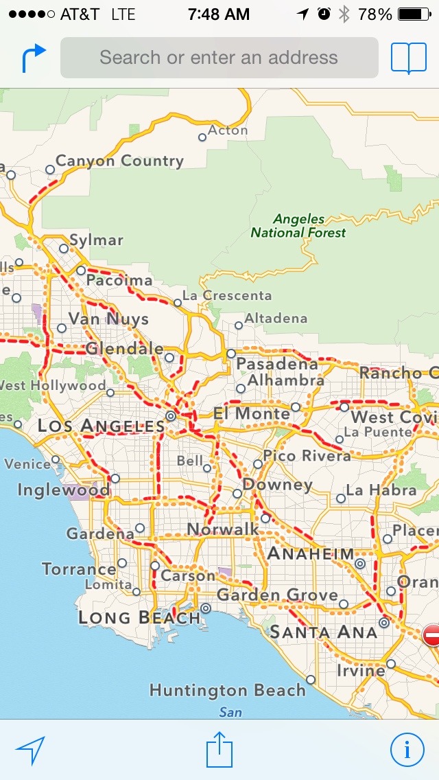 😒 An average day in South California. Traffic in every freeway.
