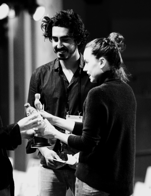 daisydaaes: DEV PATEL &amp; DAISY RIDLEY 88th Academy Awards rehearsals, 2016.