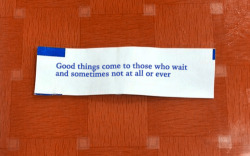 nevver:  Fortune cookie