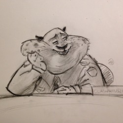 Maxiproductions:  Some Sketches Of Clawhauser! 