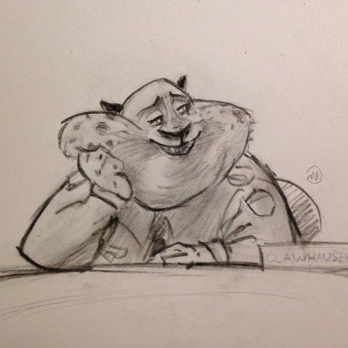 Sex maxiproductions:  Some sketches of Clawhauser! pictures