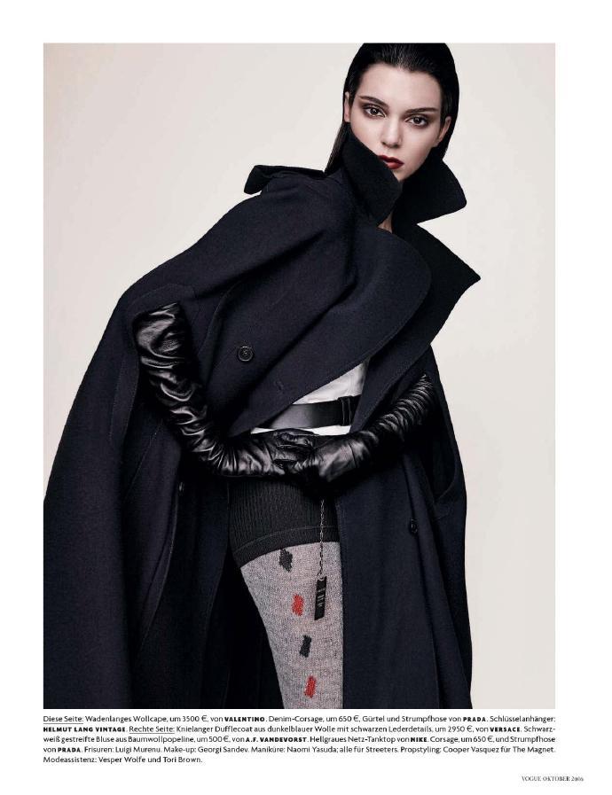 kendall-kyliee:    Kendall for Vogue Germany October 2016 photographed by Luigi and