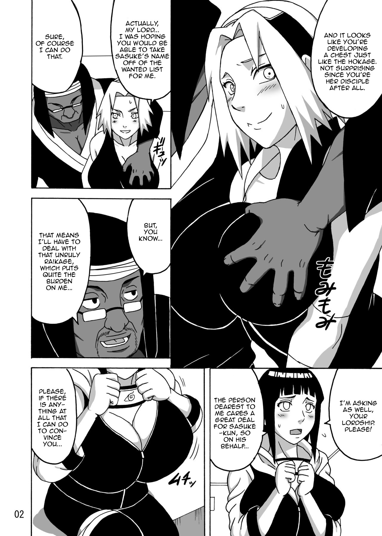 sexymanga:  Naruto Sakura x Hinata threesome part 1