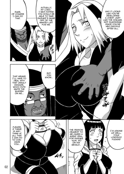 Porn sexymanga:  Naruto Sakura x Hinata threesome photos