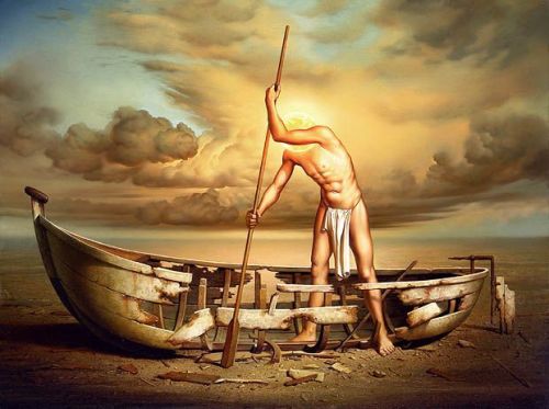 santaferomantic2:  ratatoskryggdrasil:Siegfried Zademack “Auf dem Weg”  -  2007     Oil on Canvas