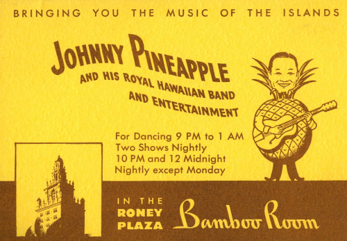 newhousebooks:  “Johnny Pineapple" Tourist brochure, c.1957, from my collection. 