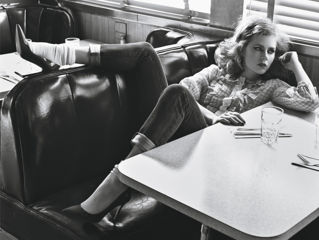 wmagazine:  Amy Adams in Black and White Photograph by Craig McDean; styled by Alex