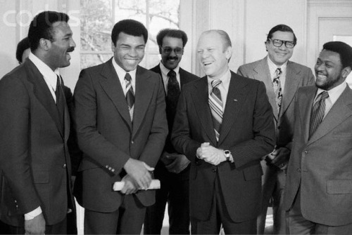 Muhammad Ali With The Presidents.