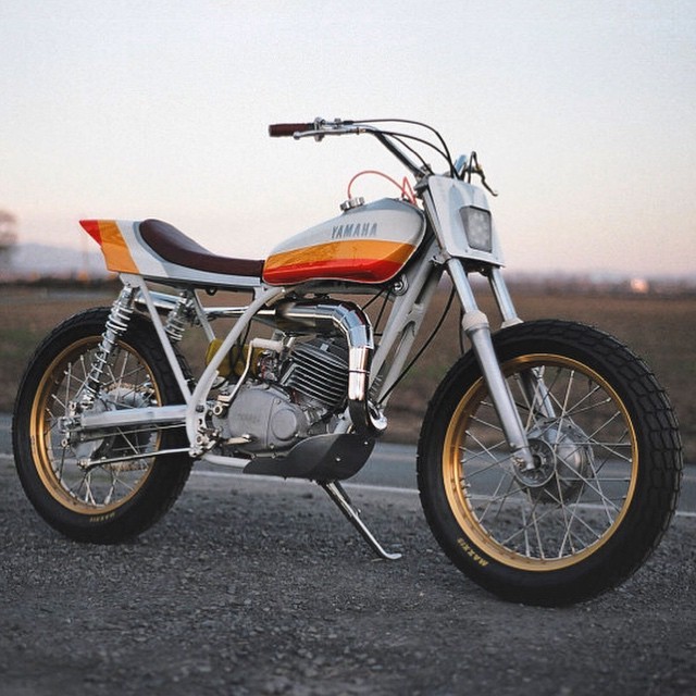 megadeluxe:Yamaha DT250 by One Down Four Up. #yamaha #motorcycle #tracker #motorsports