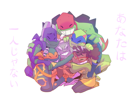 kal-zoni:  Thank you so much to the crew and fandom, you made something absolutely incredible! I really can’t express how much I love this show and this crazy family When Rise of the TMNT ended and I cried, I don’t really think I’ve ever cried at