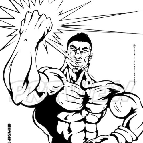 The Fist Is Mighty black and white #chriscrazyhouse #vectorart #vectorillustration #muscle #strongbl