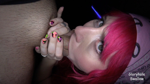 glorygloryworld:  gloryholeswallow:  Cock loving cum freak gets passed around the adult bookstore theater room and gloryhole booth like the little cum dumpster she loves to be.   proxypaige