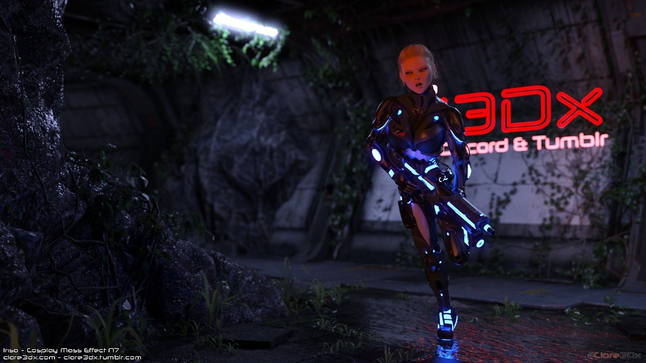 Post 554: 3Dx Collaboration: Cosplay! - Irisa, Mass EffectSpecial Resource:   Omniblades