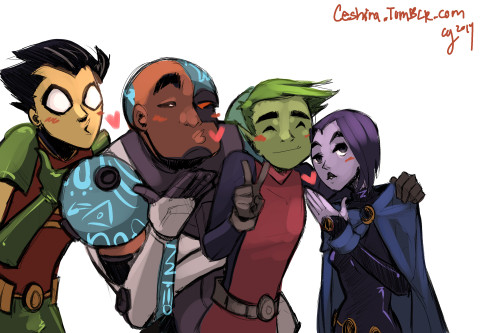 ceshira:   Titan Redraw #18 &19  Really quick/messy redraws. It was a quick/messy day. :D