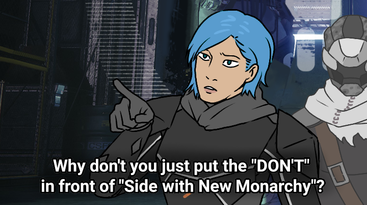 uni416:  How I imagine Faction Rallies workGuardians, in order of appearance, belong