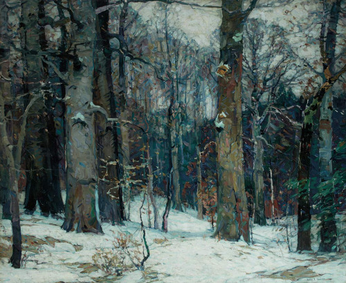 catonhottinroof:John Fabian Carlson (1875-1947)  Forest Silence, 1917